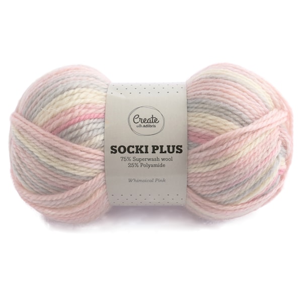 Adlibris Socki Plus Lanka 100g Whimsical Pink B031