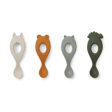 Liva Spoons Silicone 4 kpl Hunter Green Mix Liewood