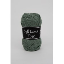 Soft Lama Fine Garn Babylama 50 g grønn 984 Svarta Fåret