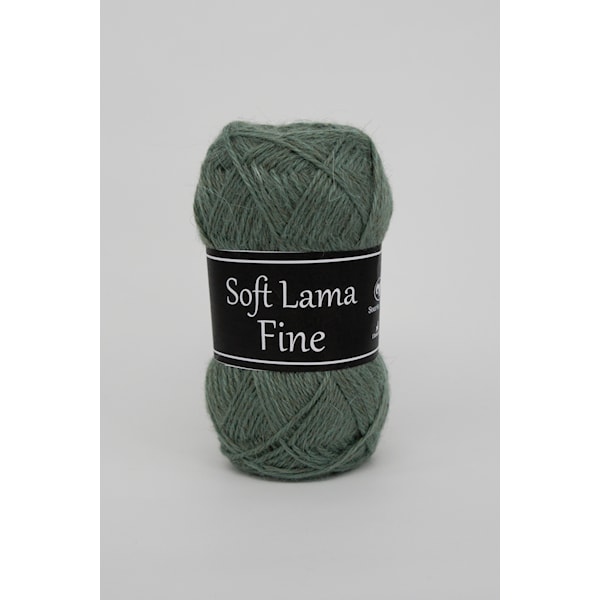 Svarta Fåret Soft Lama Fine Garn Babylama 50g grön 984
