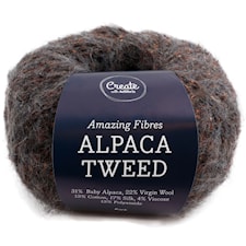 Adlibris, Alpacka Tweed, 50 g, Bark A736
