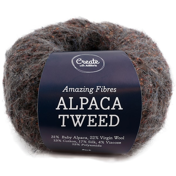 Adlibris Alpaca Tweed 50g Bark A736