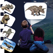 Brainstorm Ficklampa och Projektor med Dinosauriebilder