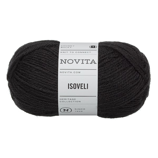 Isoveli Garn Ullmiks 100 g Svart 099 Novita