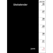7.sans Ukekalender, refill i omslag