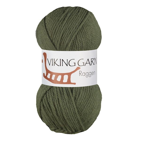 Raggen 150 g Mørk Grønn 732 Viking Garn