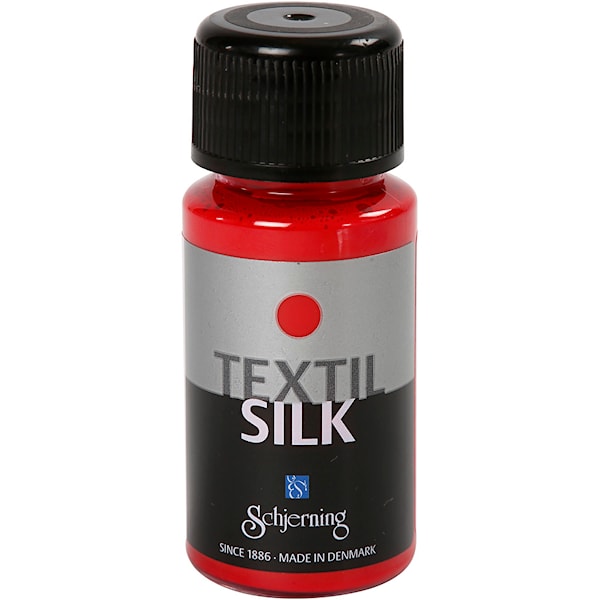 Textil Silk, 50 ml, karminrød