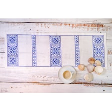 Broderisett Løper Blått mønster 24 x 66 Svarta Fåret