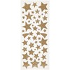 Glitterstickers, gull, stjerner, 10x24 cm, 2 ark/ 1 pk.
