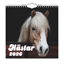 Väggkalender Hästar Mini 2026