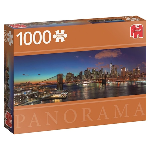 Hudson Bridge, Panorama-puslespill, 1000 brikker, Jumbo