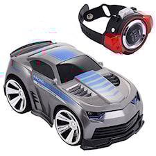 Radiostyrd Bil 16 cm, Armbandsstyrd, Grå