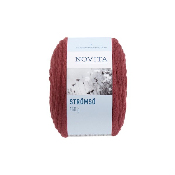 Novita Strömsö Garn Mixgarn 150 g, rödmylla 585