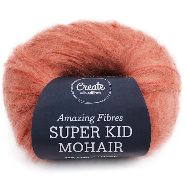 Adlibris, Super Kid Mohair, 25 g, Salmon & Peach A570