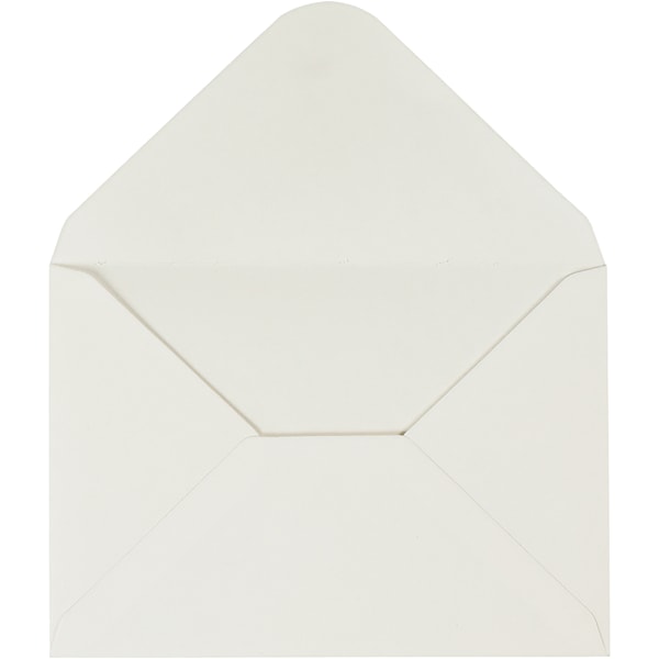 Konvolutter, konvolutt str. 11,5x16 cm, 110 g, råhvit, 10 stk./ 1 pk.