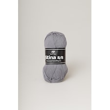 Svarta Fåret Stina 8/8 lanka puuvilla 50g harmaa 208