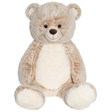 Teddykompaniet Nalle Beigemelerad 100 cm