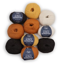 Adlibris Alpaca Superfine Garn 50g Monarch 10-pack