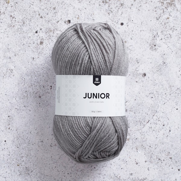 Junior Akrylmiks 50 g Light Grey Denim (67034) Järbo