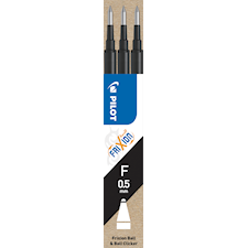 Patron Refill Frixion Ball Clicker 0,5 mm Svart 3 stk. Pilot