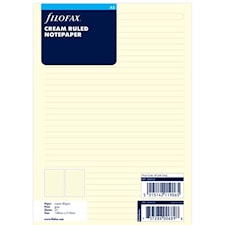Muistiinpanolehtiöt A5 Viivoitettu Crème Filofax