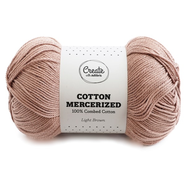 Adlibris, Mercerisert bomull, 100 g, Light Brown A313