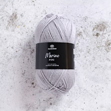 Merino Mini 50g Grey Gigabyte (02) Svarta Fåret