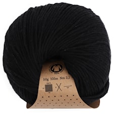 Adlibris Organic Cotton, 50 g, Black A420