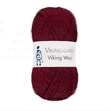 Viking Wool Garn 50 g Mörkröd 555 Viking Garn