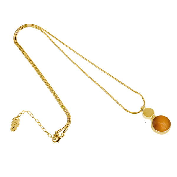 Ioaku Moon Amulet 75cm Alloy Gold/Conjac