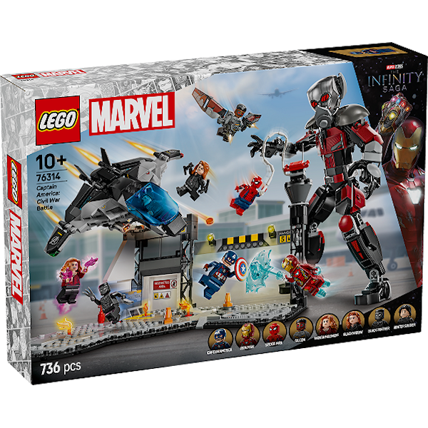 Actionfylt kamp fra Captain America: Civil War LEGO® Super Heroes (76314)