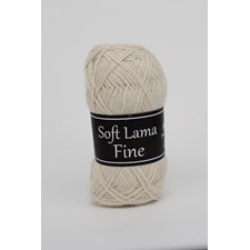 Soft Lama Fine Garn Babylama 50 g natur 905 Svarta Fåret