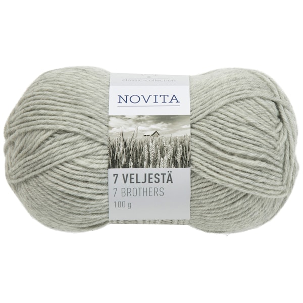 Novita 7 Bröder Garn Ullmix 100 g, lav 047