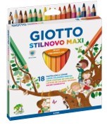 Färgpennor 18-pack Giotto Stilnovo Maxi