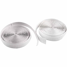 Kardborreband Självhäftande 20 mm x 5 m Vit