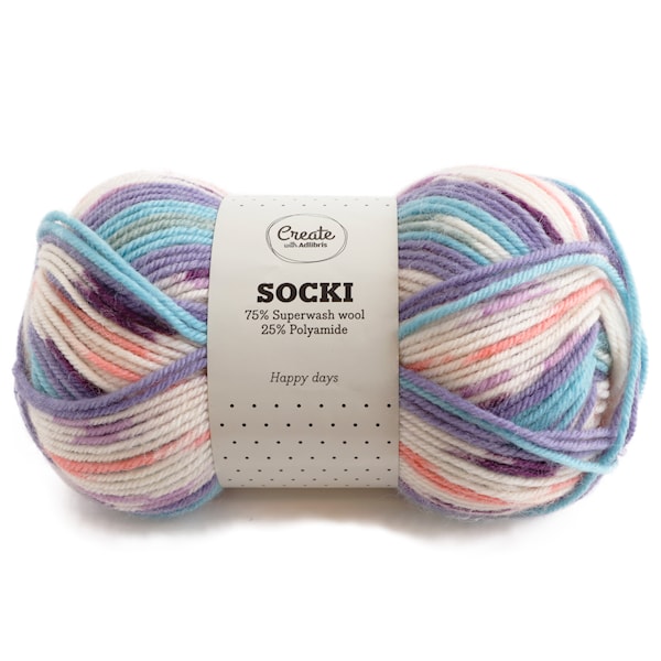 Adlibris Socki 100g Happy Days B047