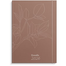 Kalender 2026 A5 Doodle inbunden Burde