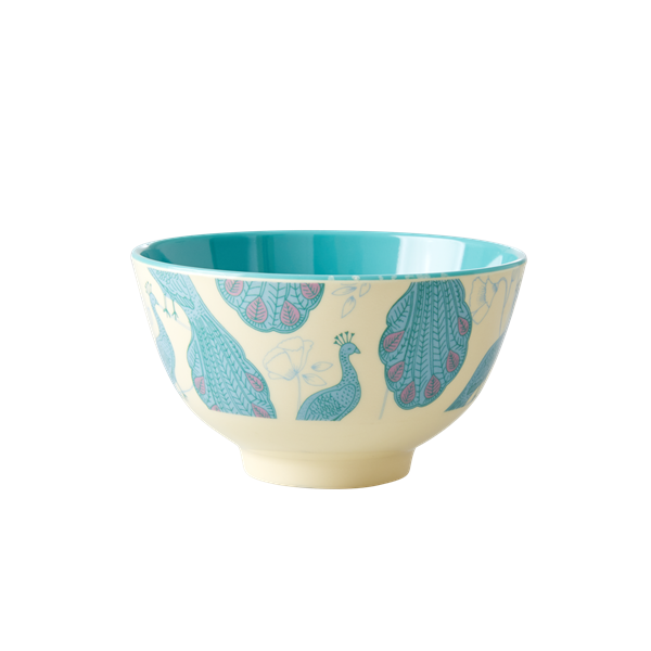 Rice Peacock print Skål D: 11 cm