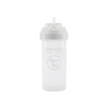 Twistshake Straw Cup 360ml 6+m Pastel White