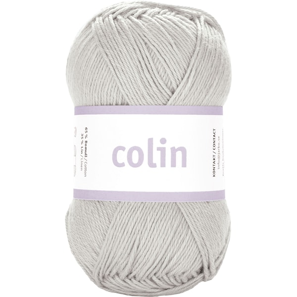 Järbo Colin Garn Bomullsmix 50g Silver Grey (28106)