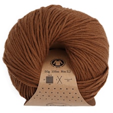 Adlibris Organic Cotton, 50 g, Brown Bear A417