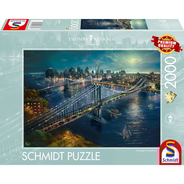 Bridge over Manhattan Thomas Kinkade Pussel 2000 bitar, Schmidt