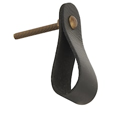 Ib Laursen Handtag Läder 2 x 7,5 cm Svart
