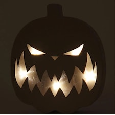 Pumpa Halloween med batteridrivet ljus 25 cm 1-pack