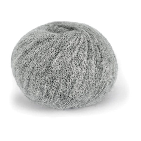 Du store Alpakka Dreamline Soul Garn 25 g Lys grå melert 203