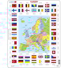 Karta Europa liten Larsen
