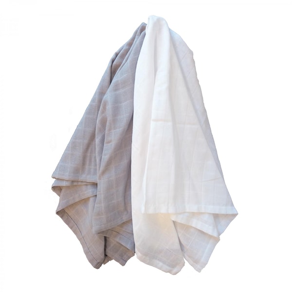 Muslinfiltar 2-pack Grå GOTS Summerville Organics