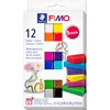 Soft Colour 12 stk. Basisfarger FIMO
