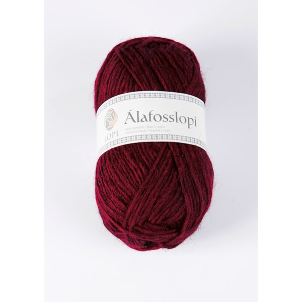 Álafosslopi Garn Ull 100 g Oxblodsröd Istex (1242)