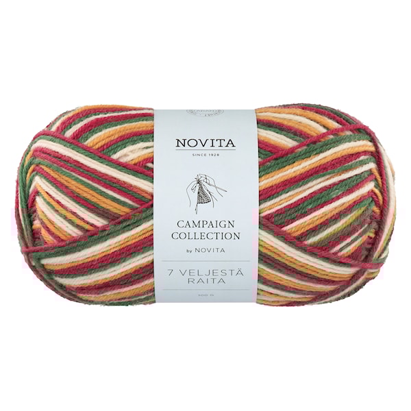 7 Brødre Raita Garn Ullmiks 100 g julebue 976 Novita
